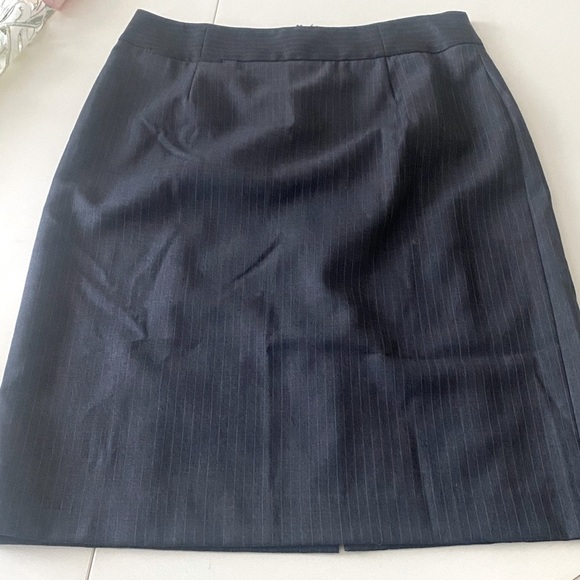 J Crew Wool Pinstripe Skirt - Picture 1 of 6